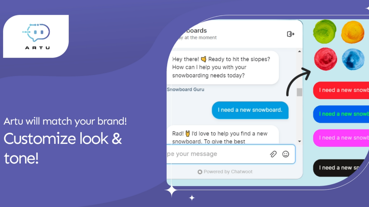 Make Artu match your brand!