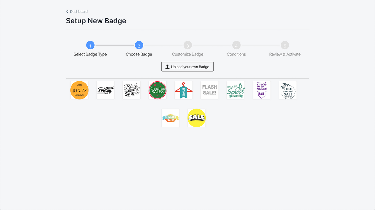 Badgify Choose Badge