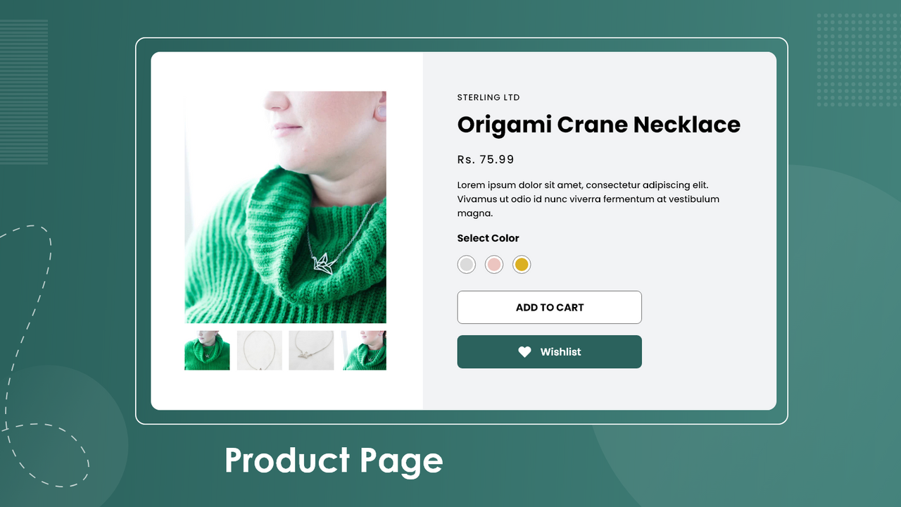 Add to the Wishlist from Product Page with selected variant.