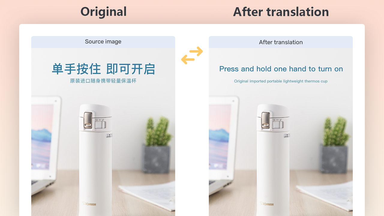 Comparison of translation results