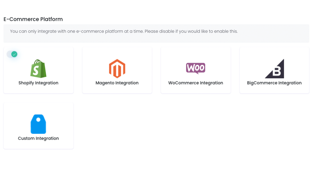 ECommerce Integrations