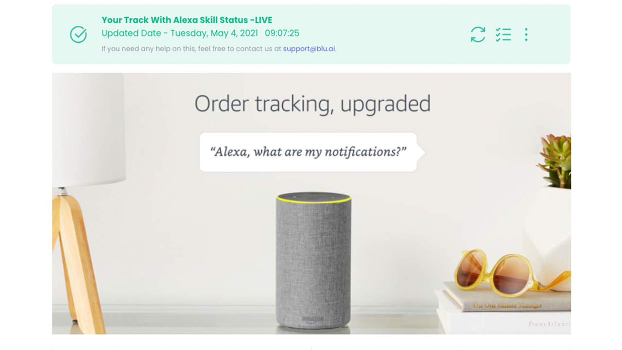 Enable order notifications to customers on Alexa (free)