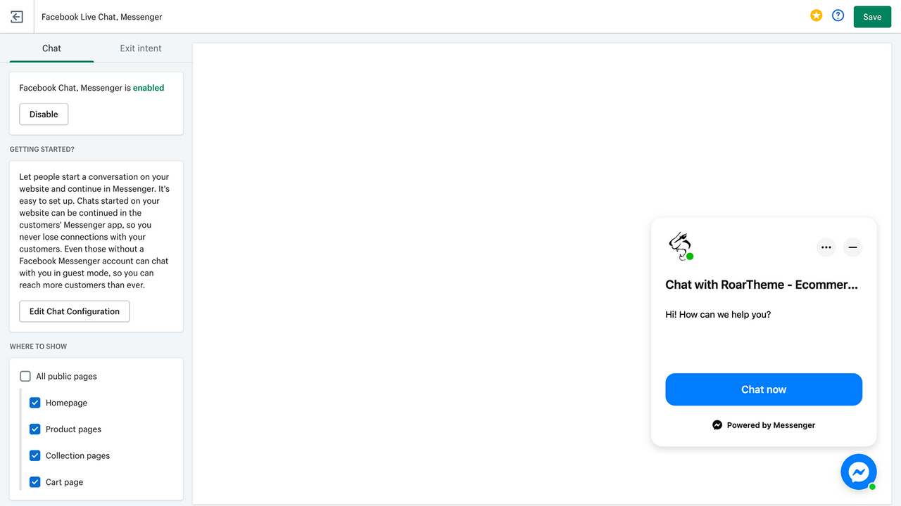 RT: Facebook Messenger Chat