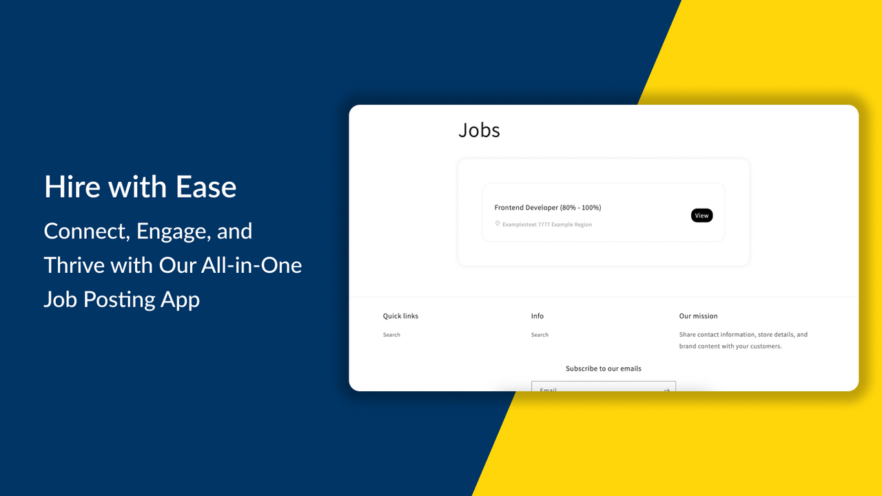 Job Stream: Job Posting