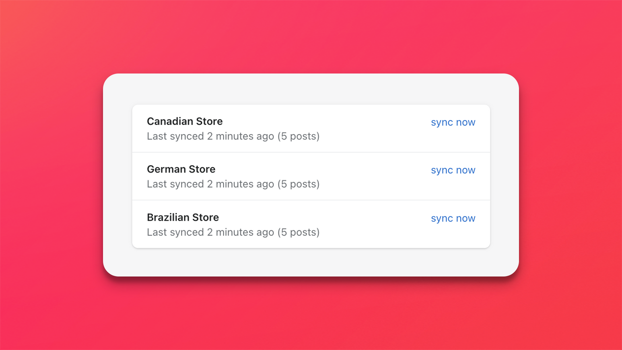 Dead Simple Blog Sync