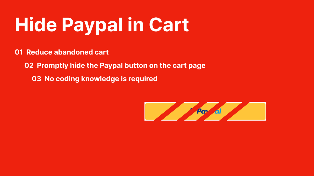 Hide PayPal in Cart by NASP