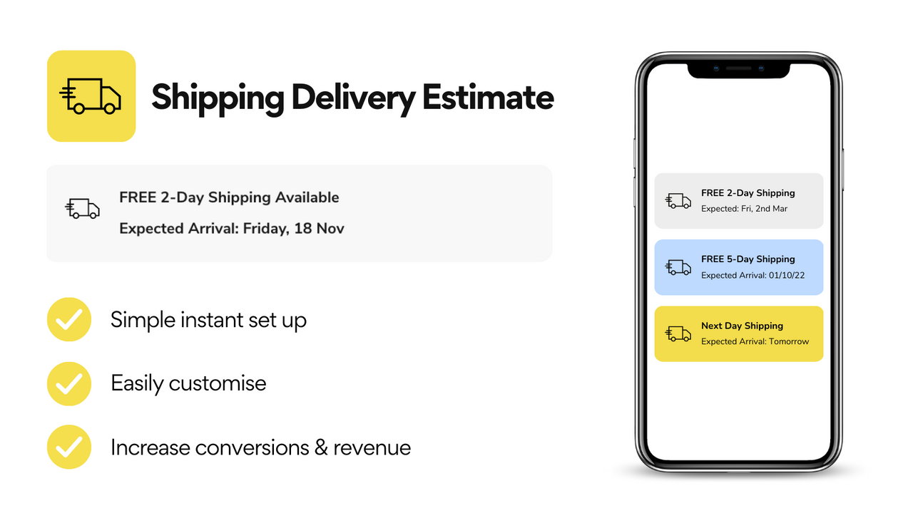 Shipify Delivery Estimate