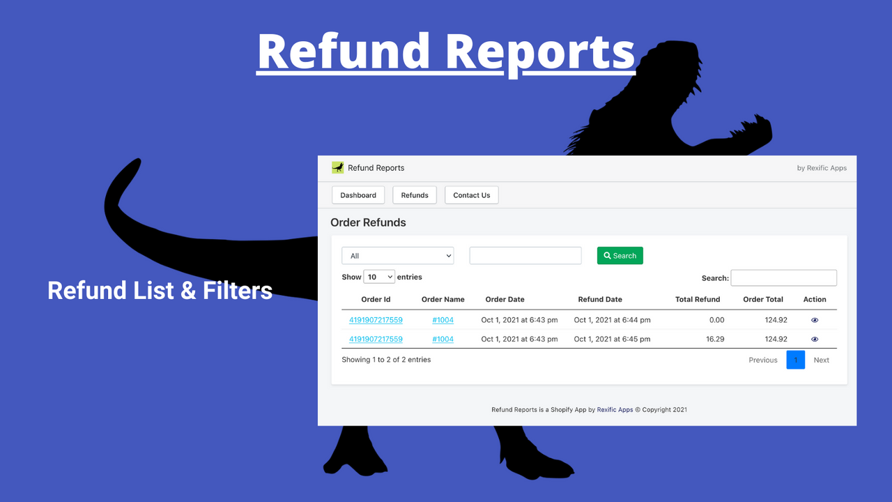 Refund Reports Rex
