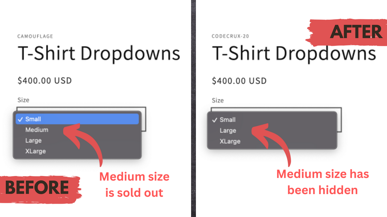 hide sold out variants from dropdowns