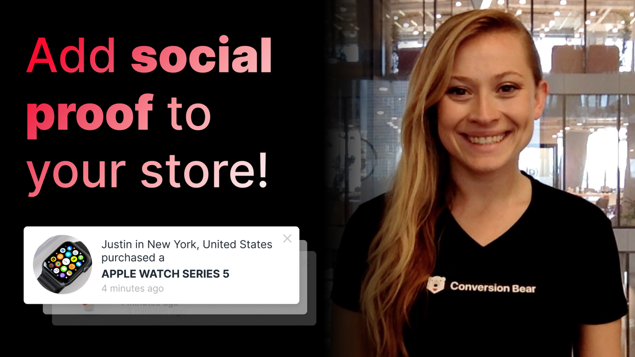 Proof Bear ‑ Sales Popup