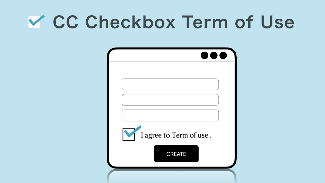 CC Checkbox Term of Use