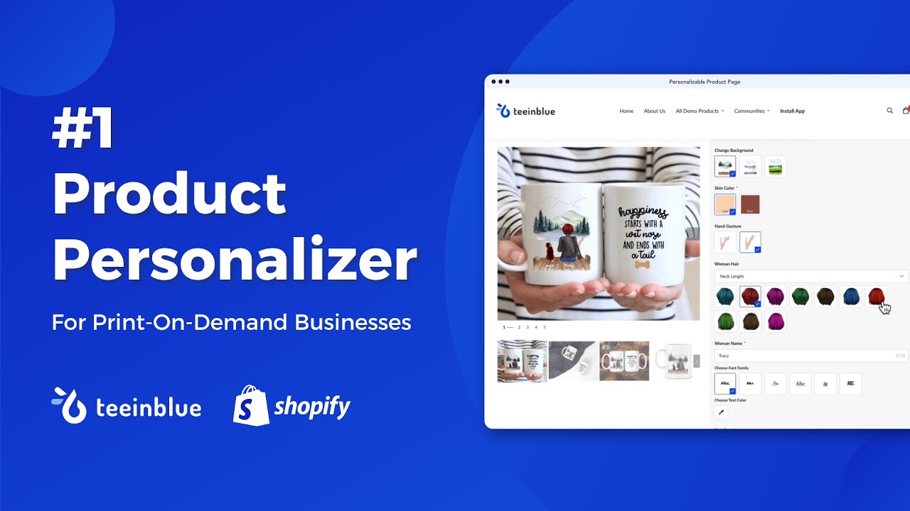 Teeinblue Product Personalizer