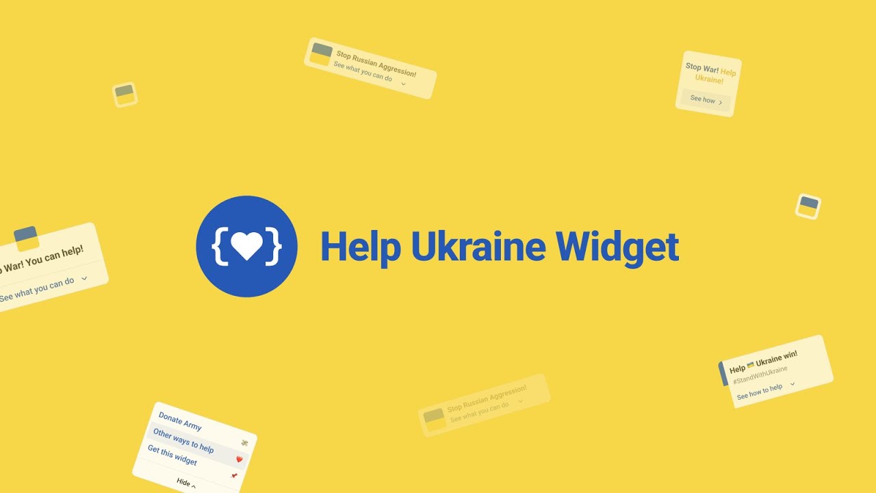 Help Ukraine Widget