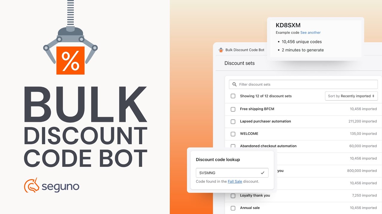 Bulk Discount Code Bot