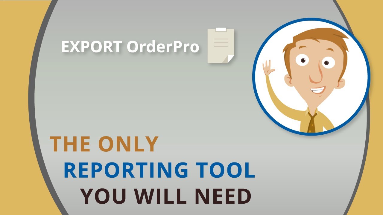 EXPORT OrderPro: Order reports
