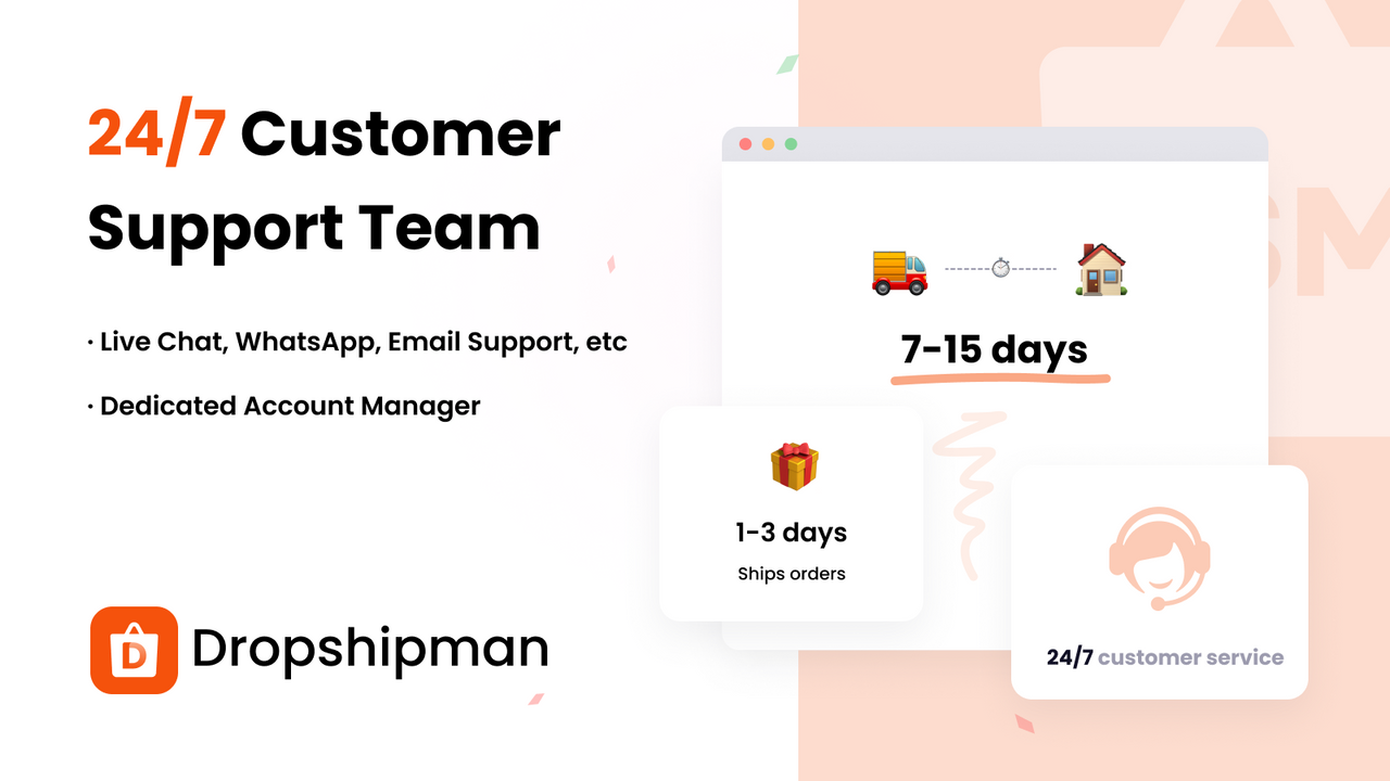 24/7 Customer Support Team_DSM-AliExpress Dropshipping