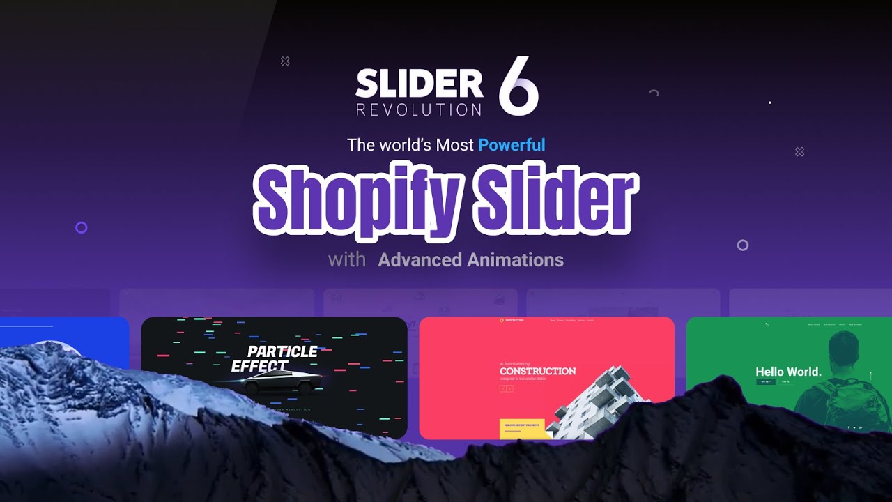 Slider Revolution & Sections