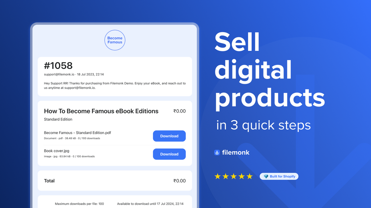 Digital Downloads ‑ Filemonk