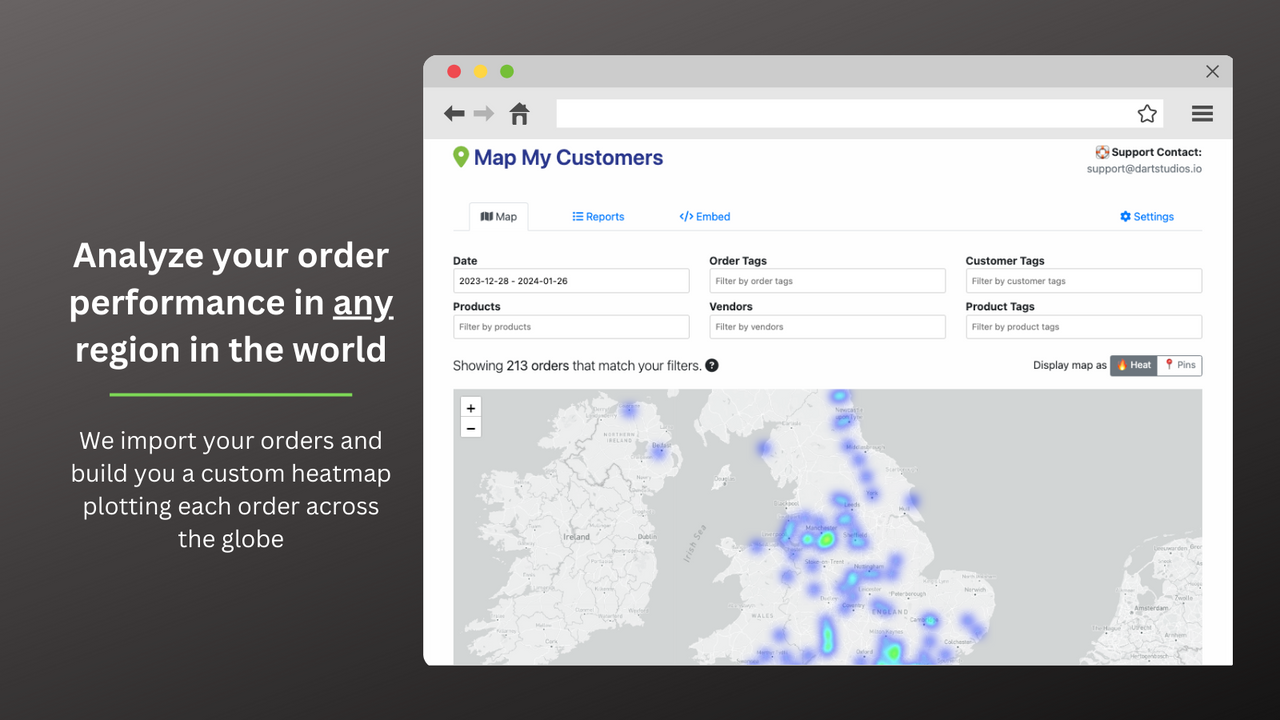 Map My Customers ‑ Orders Map