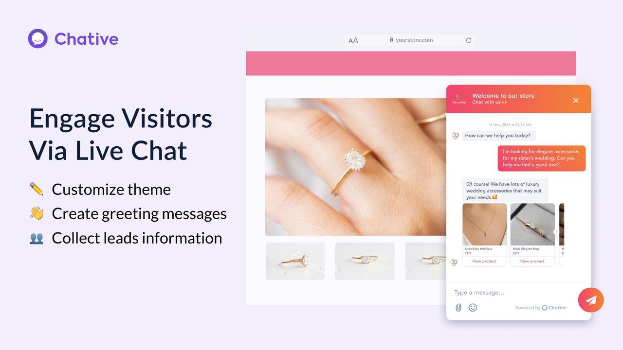Chative ‑ Live chat & Chatbot