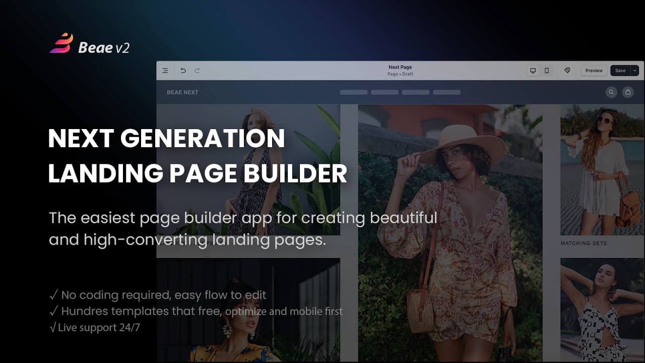 Beae Landing Page Builder