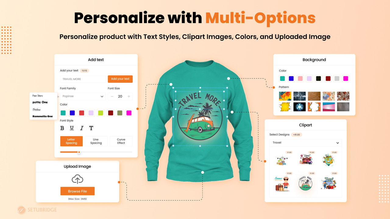 Live and Realistic product personalization Preview