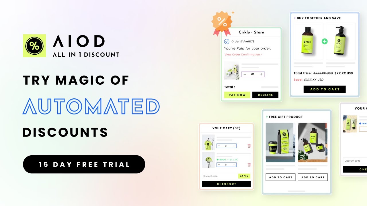 AIOD BOGO Volume Discounts