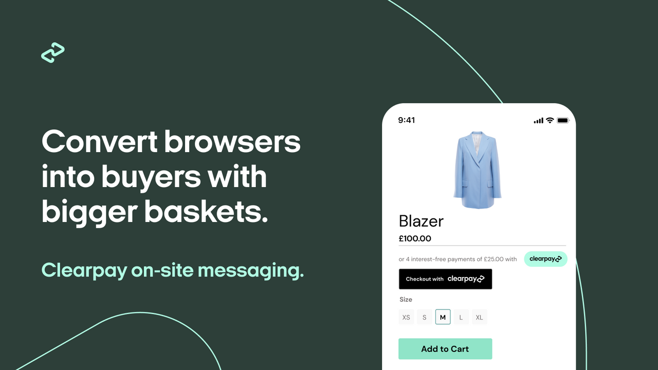 Clearpay On‑Site Messaging