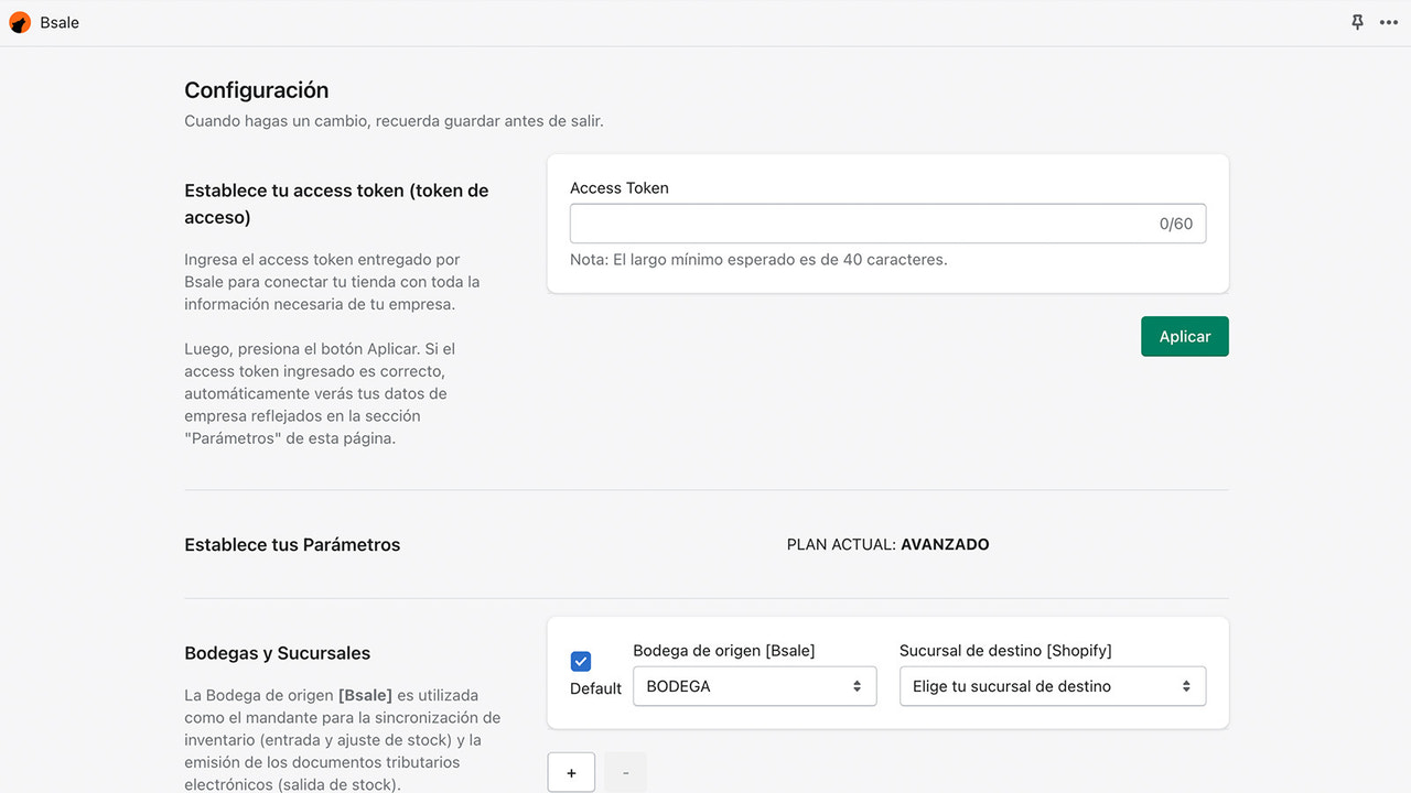 Conexión Integración Shopify - Bsale - Lobo Creaciones