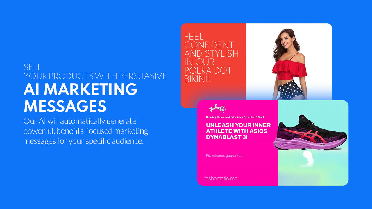 Sell your products with persuasive AI Marketing Messages