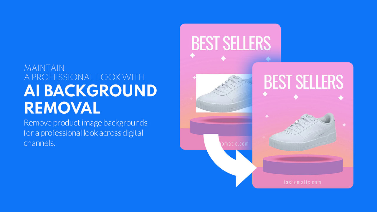 Maintain a professional look with AI Background Removal