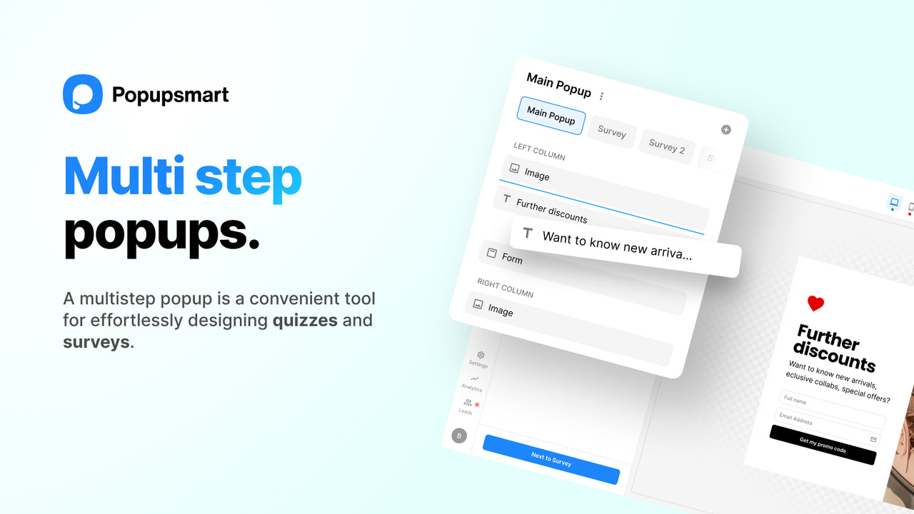 Multi-step popups examples and explanation