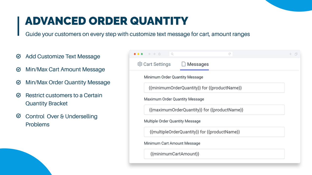 Specify Total Cart Quantity Limits