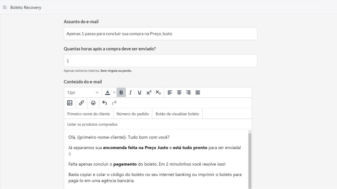 Aplicativo recuperar boleto Dropshipping Shopify