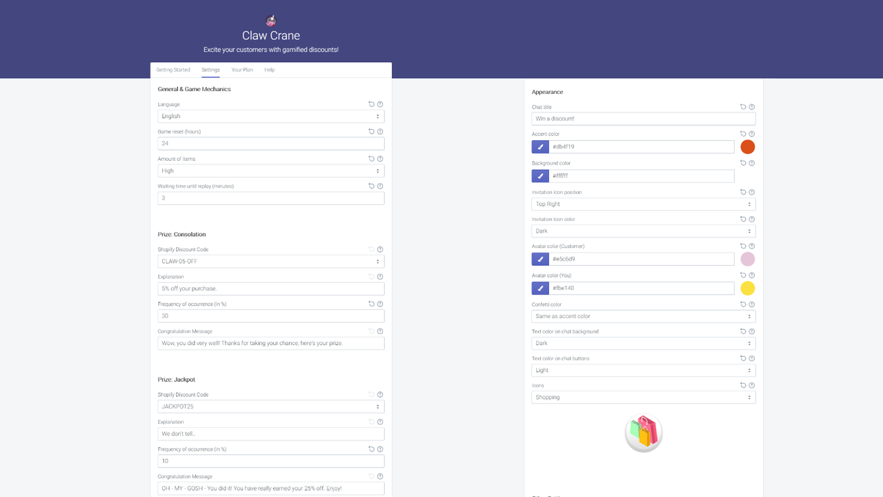 Many options let you tailor the app to your specific needs.
