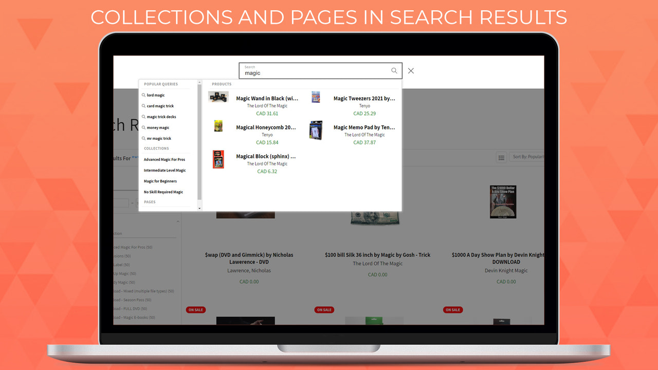 pages and collections search on lotm
