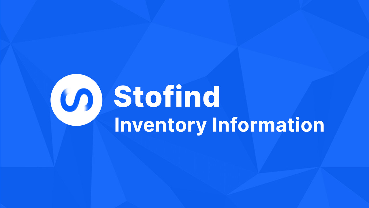 Stofind: Inventory Information