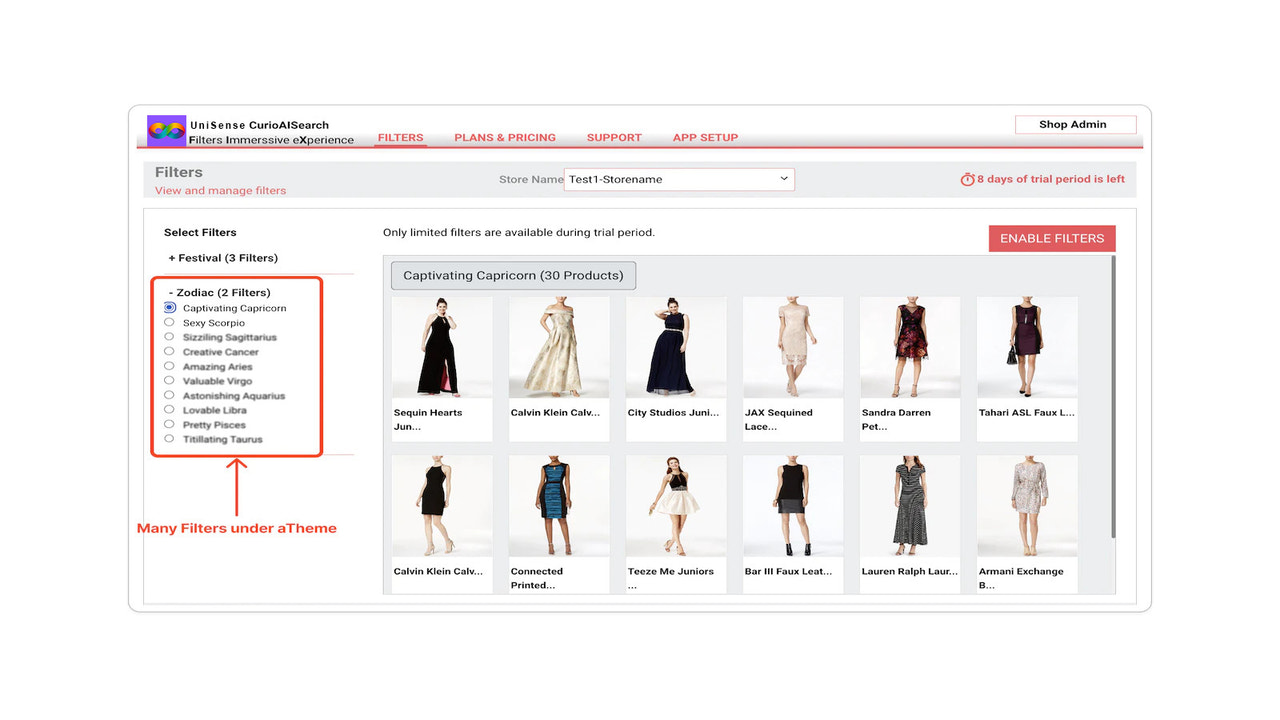 Ready to use Thematic Filters