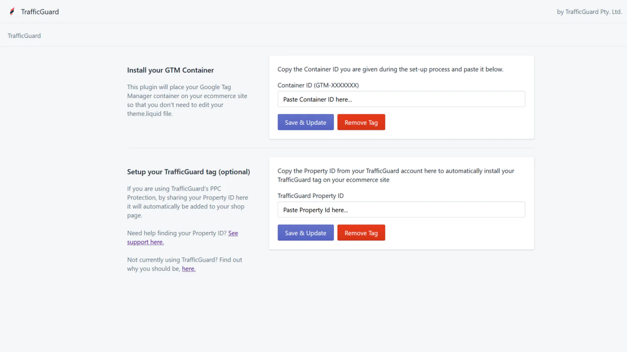 TrafficGuard Tag Manager