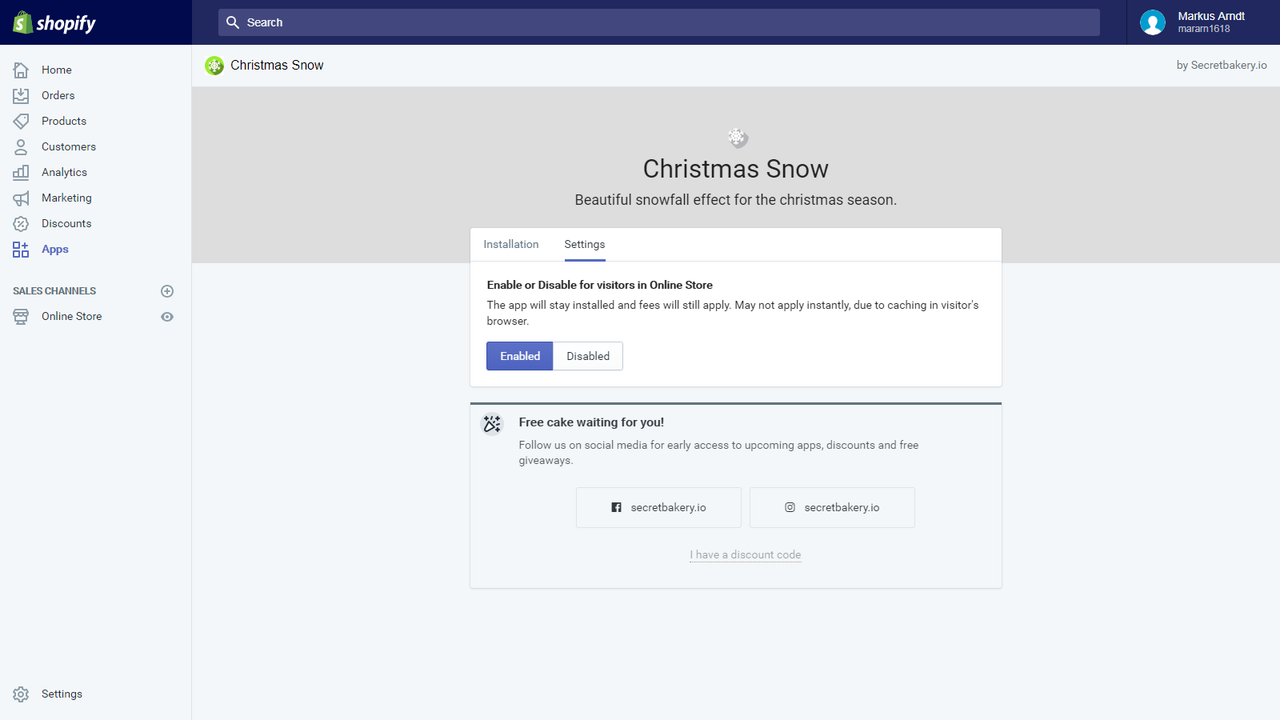 Administration: Settings
