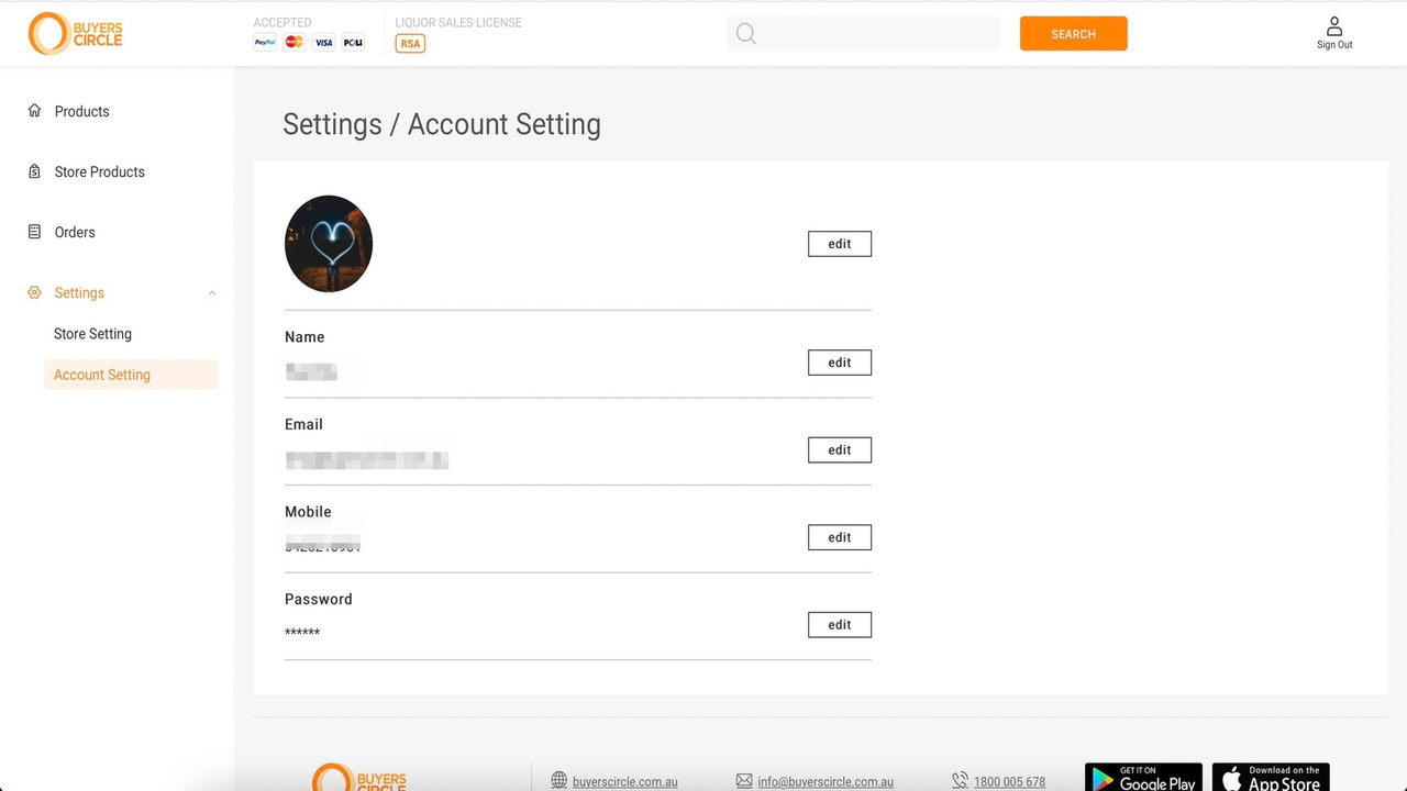 Account Settings