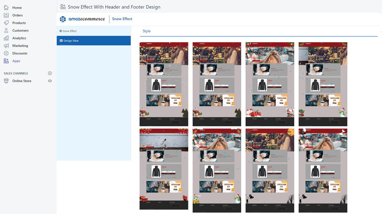 Christmas design view