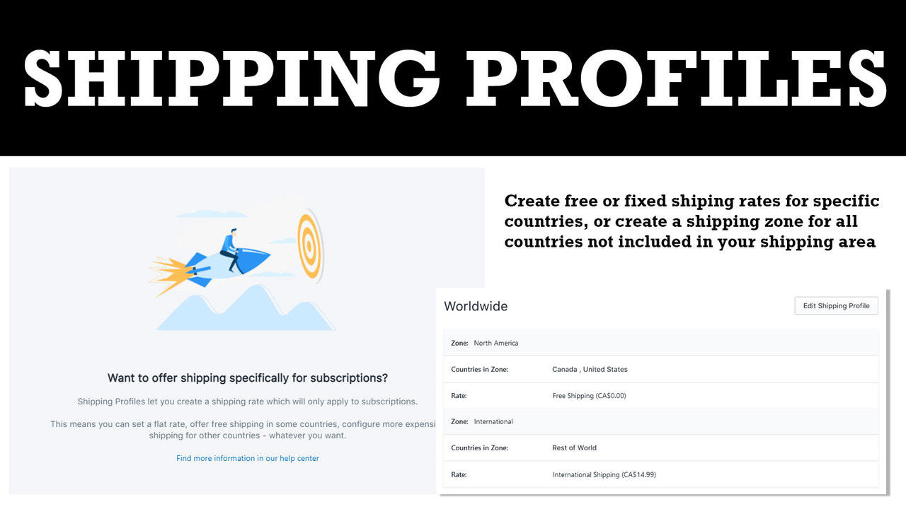 Create free or fixed shipping rates exclusive to subscriptions