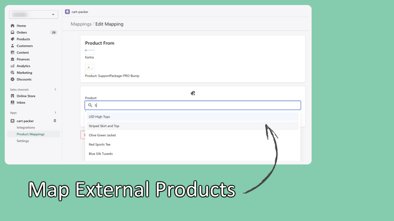 Map External Products.