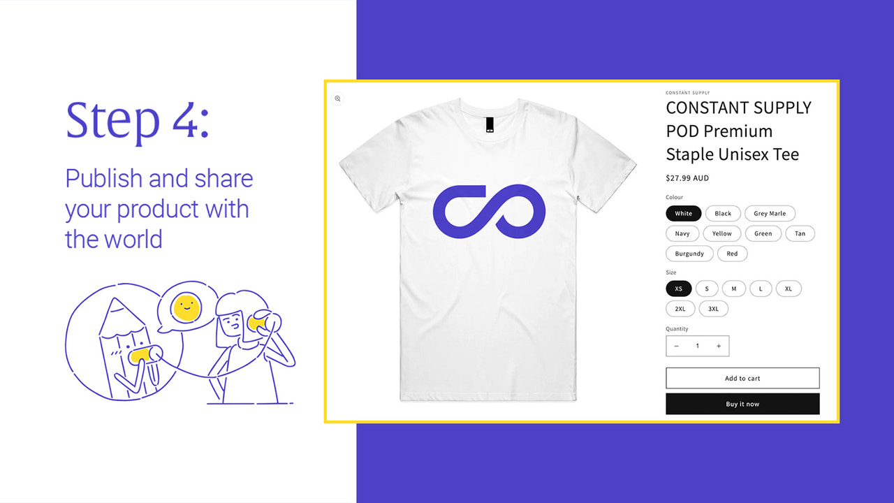 Publish & share your product with the world.