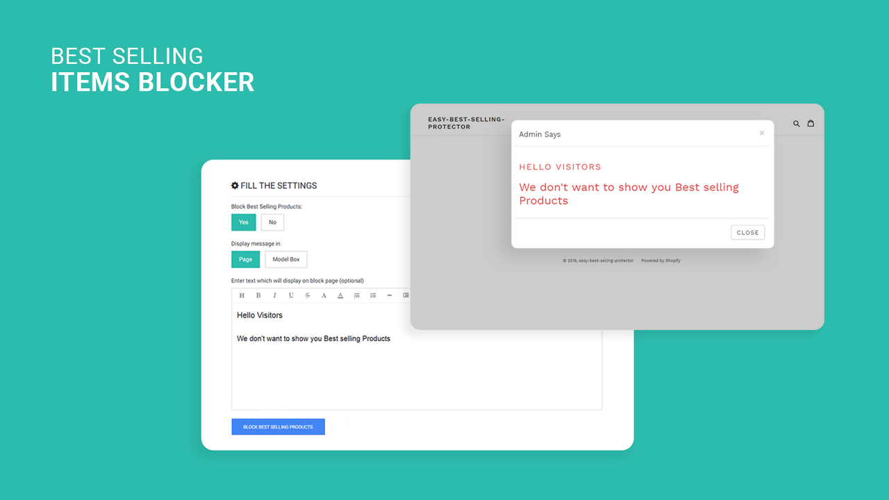 Best Selling Items Blocker