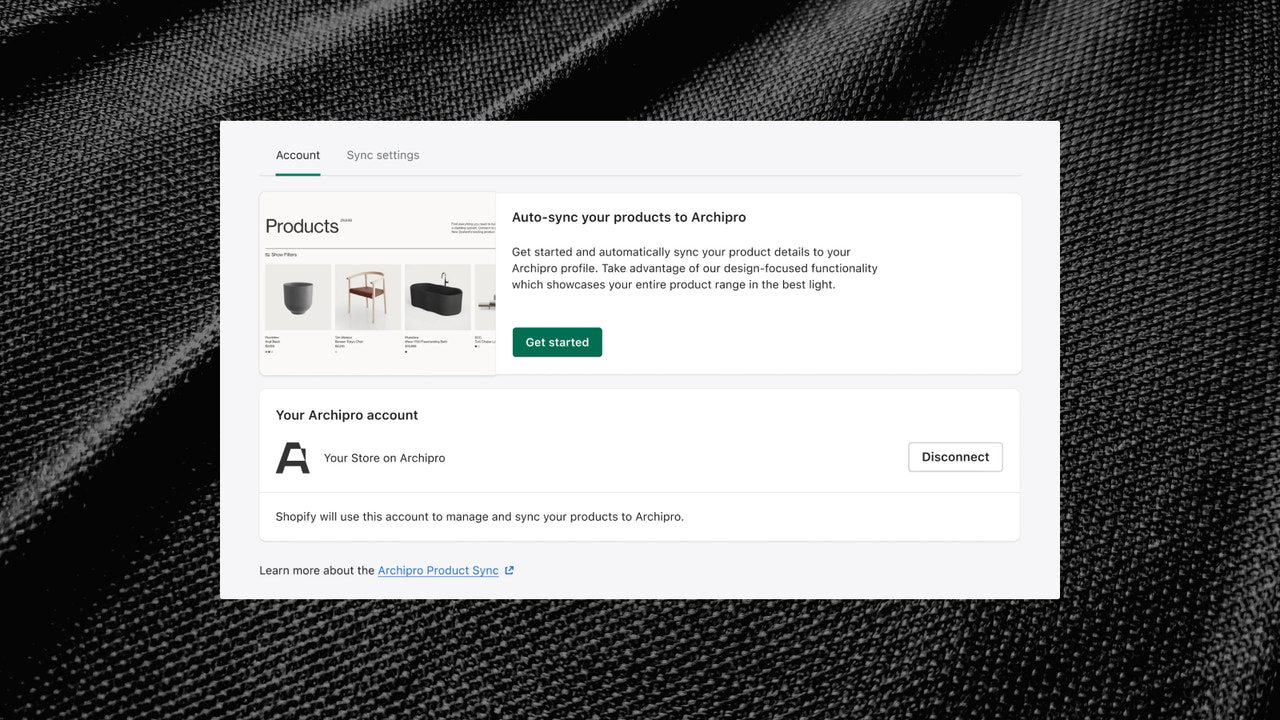 Get started to automatically sync your products