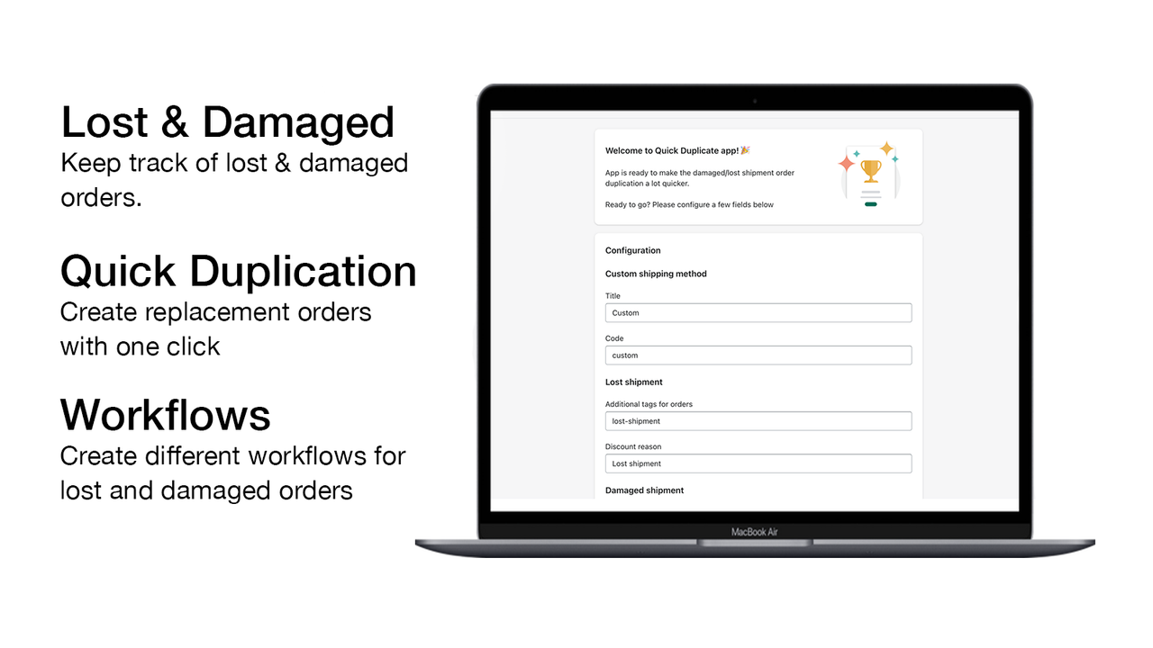 Replacify ‑ Replacement Orders