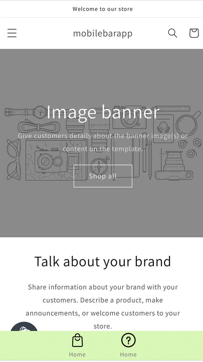 Dashboard mobile bar