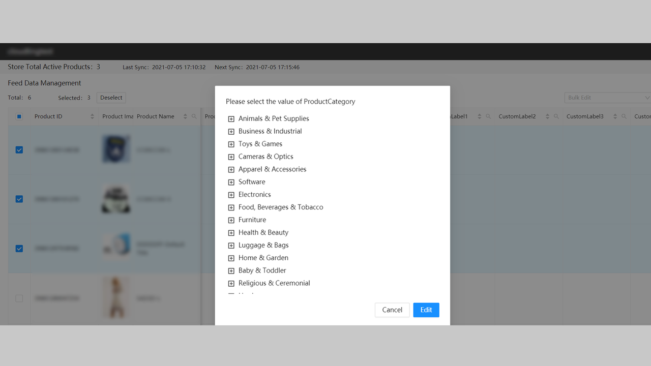 Enter category value easily